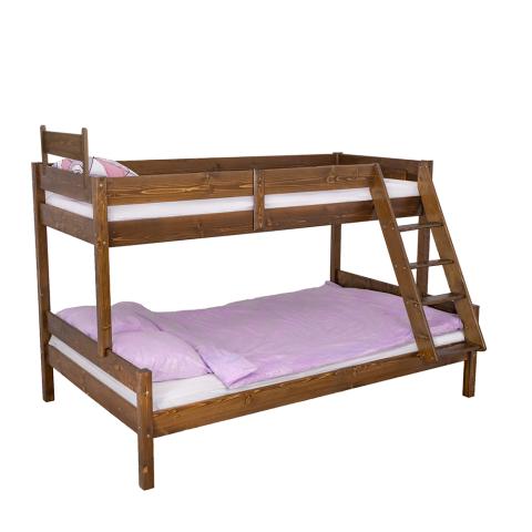 Bara de Protectie Siguro, Transilvan, Latura Scurta, Tablie Cap, Lemn Masiv, 75x27x5 cm, Nuc