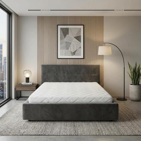 Saltea Ortopedica, SweetSleep, Arcuri Pocket Spring, Fermitate Medie, Textil Ecologic, Husa Detasabila, Transilvan, 140x200x24 cm, Alb