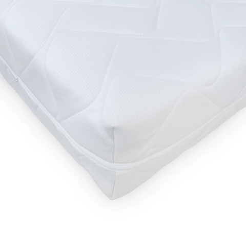 Saltea Ortopedica, SweetSleep, Arcuri Pocket Spring, Fermitate Medie, Textil Ecologic, Husa Detasabila, Transilvan, 140x200x24 cm, Alb