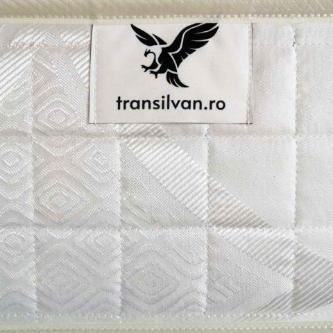 Saltea Ortopedica Transilvan, SweetDreams, Hipoalergenic, Spuma Poliuretanica, Arcuri Bonell, Buton de Aerisire, Textil Ecologic, 120x200x20 cm, Alb