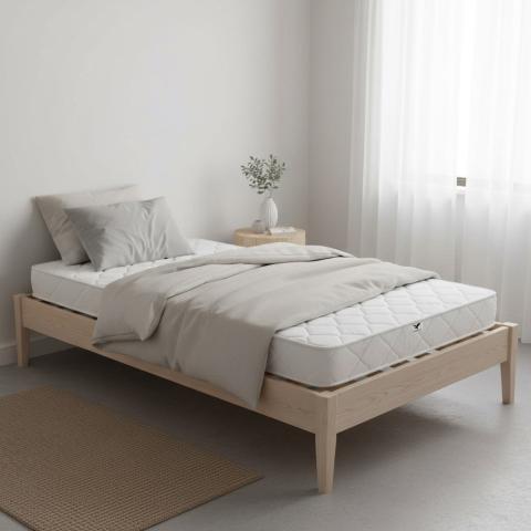 Saltea Ortopedica Transilvan, SweetDreams, Hipoalergenic, Spuma Poliuretanica, Textil Ecologic, 80x200x12 cm, Alb