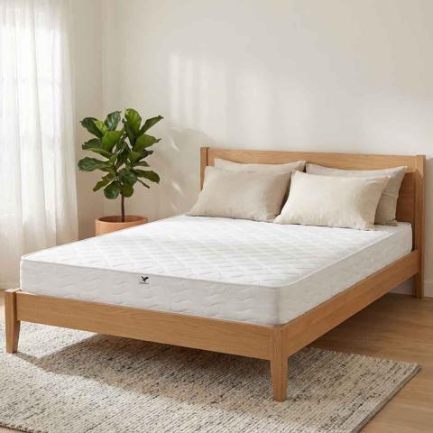 Saltea Ortopedica Transilvan, SweetDreams, Hipoalergenic, Spuma Poliuretanica, Textil Ecologic, 120x200x15 cm, Alb