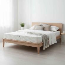 Saltea Ortopedica Transilvan, SweetDreams, Hipoalergenic, Spuma Poliuretanica, Arcuri Bonell, Buton de Aerisire, Textil Ecologic, 140x200x20 cm, Alb