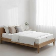 Saltea Ortopedica Transilvan, SweetDreams, Hipoalergenic, Spuma Poliuretanica, Textil Ecologic, 90x200x15 cm, Alb